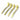 ROVRA Kupfer Haarclips 4er Set Gold – Produktbild freigestellt