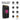 Gamma+ XCELL Shaver - Detailaufnahme des schwarzen Profi-Rasierers mit pinkfarbenem X-Design.