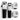 Phullcutz TPOB Play Clipper und Trimmer Set in Schwarz-Weiß mit zwei Ladestationen für professionelle Haarschnitte